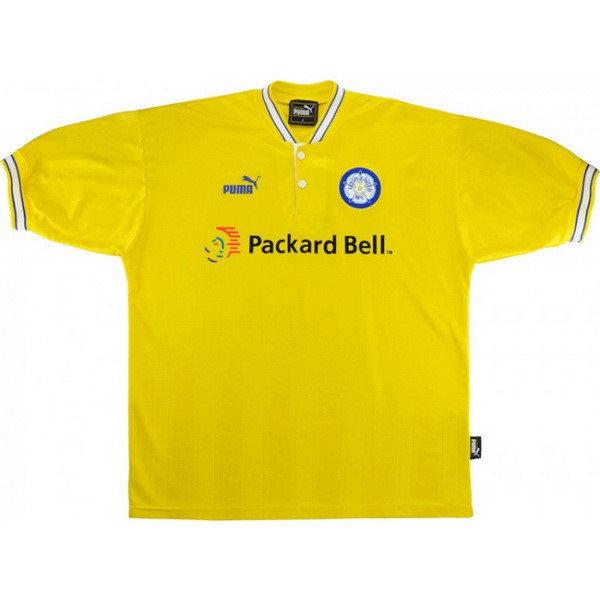 Tailandia Camiseta Leeds United Segunda equipo Retro 1997 1998 Amarillo